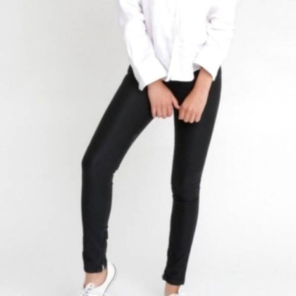 . Ksubi 'LO RISE CROP JEAN' NEW Oil Slick Black Jeans Size 24